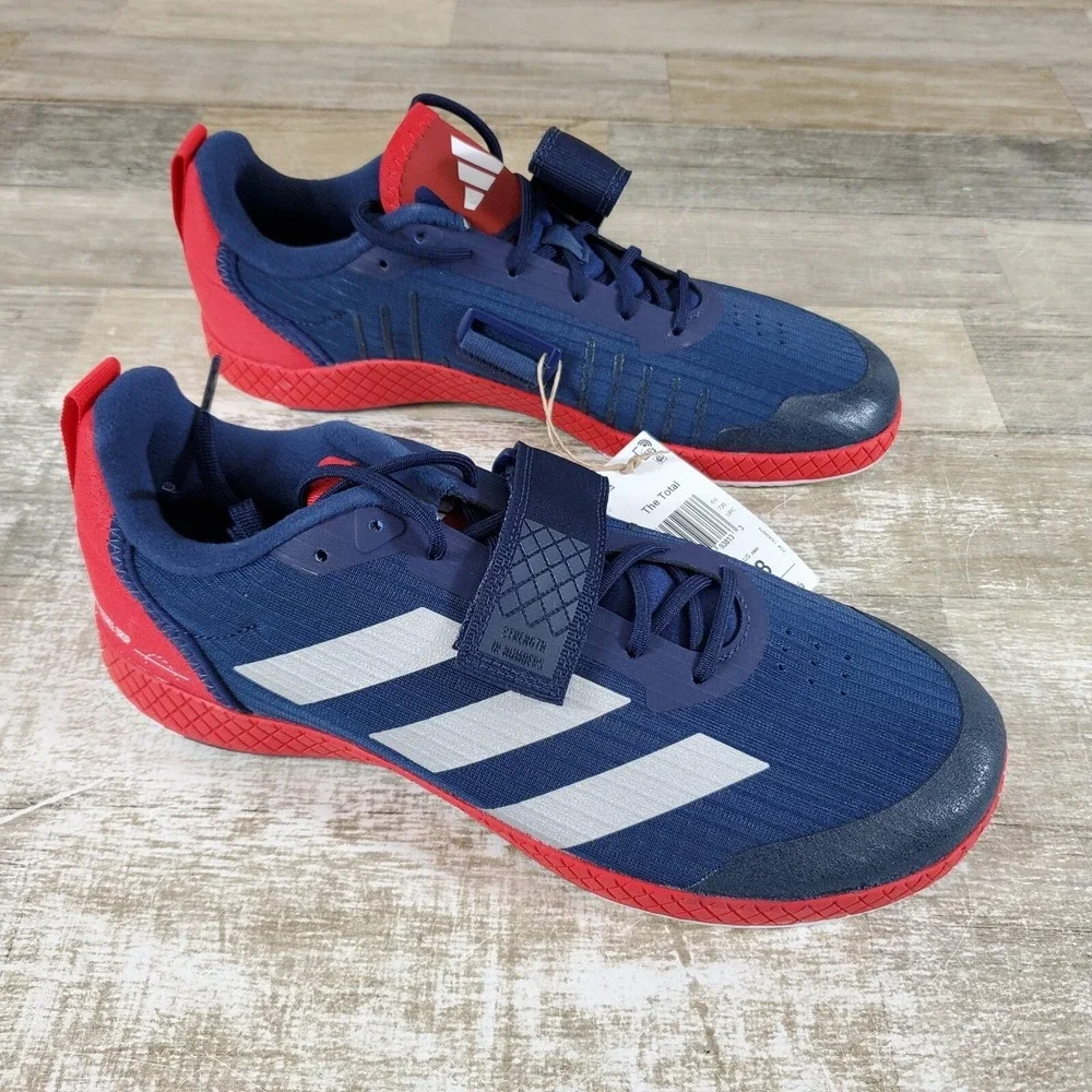 Adidas The Total Unisex Shoes Mens 7‎ / Womens 8 Athletic Running Team Navy Blue